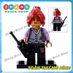 Xếp hình Batman Barbara và Poison Ivy Joker Catwoman - Aaron Cash - Penguin - Riddler Lego Minifigures Pogo PG8041