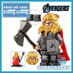 Xếp hình Thần sấm Thor Avengers Endgame mới nhất 2021 trong Marvel Lego Minifigures V001