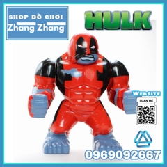 Xếp hình Deadpool Hulkpool Hulk Siêu anh hùng Marvel BigFigures Lego Minifigures Mg1014