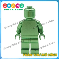 Đồ chơi xếp hình người trơn sơn đẹp Metallic Monochrome Minifigures Kopf KF2116-KF2121