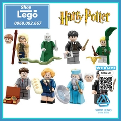 Xếp hình Harry Potter gồm Jacob Kowalski - Queenie Goldstein - Albus Dumbledore - Percival Lego Minifigures POGO PG8173