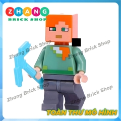 Xếp hình Mineblocks mô phỏng trò chơi Minecraft Lego Minifigures Xinh X0295