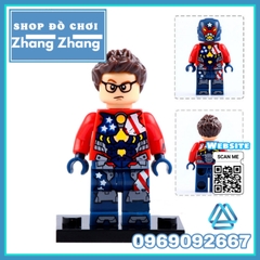 Xếp hình Captain America - Super Adaptoid - SpiderBoy - She Hulk - Hammer - Coulson Marvel Lego Minifigures Xinh X0151