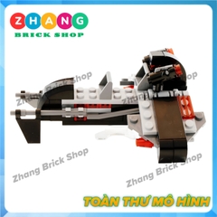 [119 hình] Xếp hình Star Wars phi thuyền vận chuyển Imperial Trooper Transport 4 lính Lego Minifigures K-002