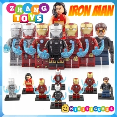 Xếp hình Iron Man Người sắt Tony Stark siêu anh hùng Marvel tuyển tập mới nhất 2020 Lego Minifigures Xinh X0199