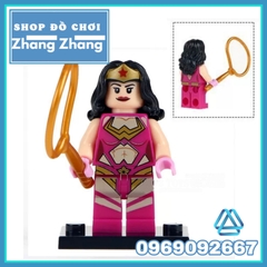 Xếp hình Wonder Woman - Joker - Haley Quinn - Thanos - Captain America Lego Minifigures WM6014