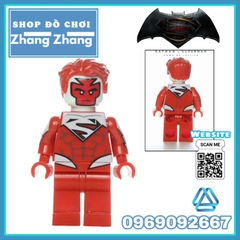 Đồ chơi Xếp hình Lantern Super man gồm General Zod - Blue Lantern - Red Son Super man Minifigures Lele D001 008