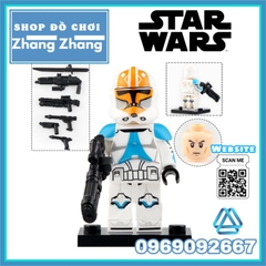 Đồ chơi xếp hình Star Wars gồm Ahsoka's Clone Trooper Minifigures Xinh X0303