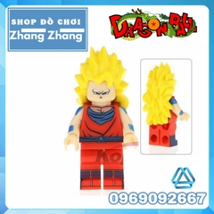 Xếp hình 7 viên ngọc rồng - Dragon Balls Songoku Lego Minifigures Kopf KF8023