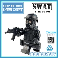 Xếp hình tiểu đội đặc nhiệm cảnh sát 113 phản ứng nhanh Lego Minifigures Swat 1820