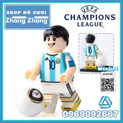 Đồ chơi xếp hình Messi Ronaldo - Neymar JR - Pogba Ibrahimovic - Chicharito Ozil - Beckham Minifigures Kopf KF6032