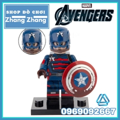 Xếp hình Winter Soldier - Agent 13 - Baron Zemo - US Agent - Batroc - Falcon Battlestar Lego Minifigures Xinh X0313