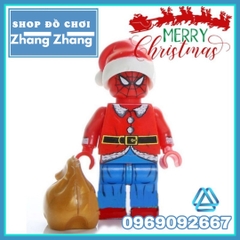 Xếp hình giáng sinh Hulk Deadpool Spider-Man Wolverine Supergirl Groot Marry Christmas Lego Minifigures POGO PG8185