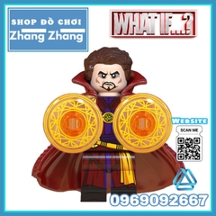 Đồ chơi xếp hình What if gồm Dr Strage Iron man - Thanos Deadpool - Thor Captain America - Spider man Minifigures WM6132