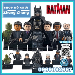 Đồ chơi xếp hình Batman Catwoman Bruce Wayne Penguin Riddler Alfred Pennyworth James Gordon Minifigures Xinh X0334