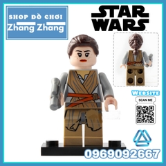 Xếp hình Rey - Luke Skywalker - Sabine - Ahsoka Tano - Kit Fisto - Jag - Snowtrooper Lego Minifigures Lele C023 030