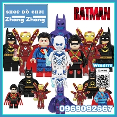 Xếp hình Batman Godspeed Ironman Mk50 MK85 Red Robin Superman Mới nhất 2020 Lego Minifigures Kopf KF6115