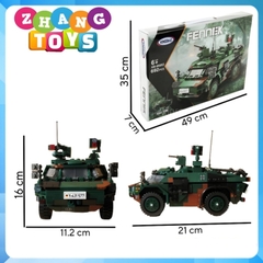 Đồ chơi xếp hình xe trinh sát Fennek gồm 692 mảnh ghép Minifigures Xingbao XB06053