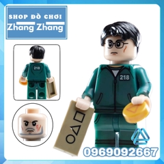 Đồ chơi xếp hình Trò chơi con mực Squid game gồm Seong Gi-hun và Kang Sae-byeok - Sang-woo - Il Nam Minifigures KDL808
