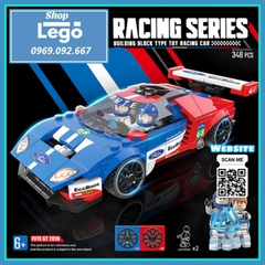 Xếp hình siêu xe Ford GT 2015 tặng kèm 2 nhân vật Lego Minifigures Quanguan 100135