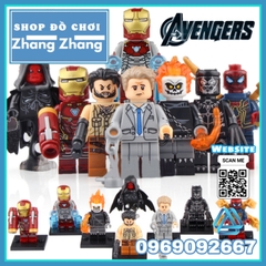 Xếp Hình Ulysses Klaw Ghost Rider Iron Man Red Skull Spider Man Everett Ross Black Panther Lego Minifigures Xinh X0221