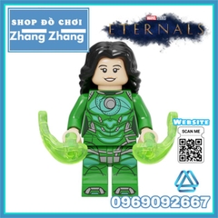 Đồ chơi xếp hình Eternals gồm Ikaris Thena Gilgamesh - Makkari Ajak Kingo - Sersi Phastos Druig Minifigures Kopf E0101