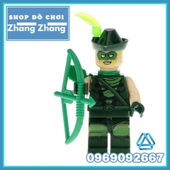Xếp hình Batman Green Arrow Joker Apache Crazy Quilt Killer Moth Gotham Lego Minifigures POGO PG8110