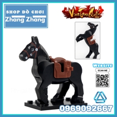 Xếp hình ngựa chiến trong Tam Quốc Xích thố - Đích Lô - Tuyệt ảnh Lego Minifigures Koruit XP1011-1016