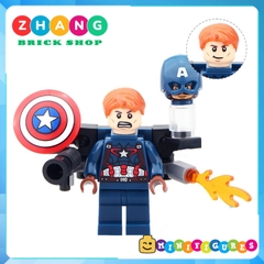 Đồ chơi Xếp hình Avengers Captain America Hulk Nick Fury Hawkeye Ironman Thor Black Widow Maria Hill Minifigures SY619