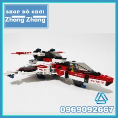 [552 hình] Xếp hình Cuộc chiến phi thuyền Avenjet Thanos Hyperion The Avengers Infinity War Lego Minifigures Decool 7120