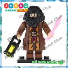 Xếp hình gồm Ron Weasley - Susan Bones - Harry Potter - Hermione Granger- Hagrid Lego Minifigures POGO PG8161