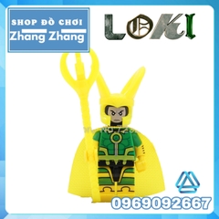 Xếp hình Harley Quinn - Loki - Clock King - Superman - Aquaman - Batman - Cyborg Scarecrow Lego Minifigures Pogo PG8068