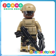 Xếp hình thủy quân lục chiến Mỹ United States Marine Corps Modern War Lego Minifigures Decool 308 311