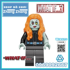 Đồ chơi xếp hình What If gồm Star lord Black Widow - Falcon Hawkeye Okye - Happy Hogan Agent 11 Minifigures Kopf KF6148