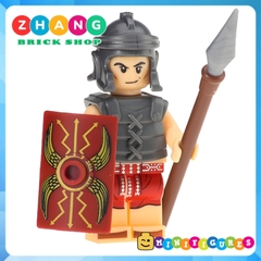 Xếp hình lính bộ binh Roman Rome La mã Gladiators Khiên và giáo Lego Minifigures xinh xh648 x0164