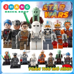 Xếp hình Rey - Luke Skywalker - Sabine - Ahsoka Tano - Kit Fisto - Jag - Snowtrooper Lego Minifigures Lele C023 030