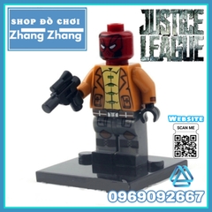 Xếp hình Justice League Batman - Wonder Woman - Luther - Deathstroke - Red Hood - Super man Lego Minifigures Xinh X0108