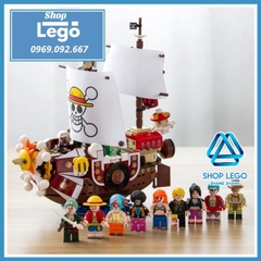 Đồ chơi xếp hình tàu Thounsand Sunny của Luffy trong One Piece đảo hải tặc gồm 432 mảnh ghép Minifigures SY6299
