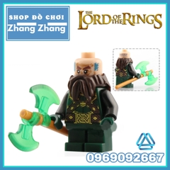 Xếp hình The Lord of the Rings Dwalin - Bifur - Bain - Balin - Thorin - Bilbo Baggins Lego Minifigures POGO PG8150