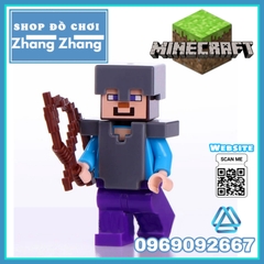 Xếp hình Mineblocks mô phỏng trò chơi Minecraft Lego Minifigures Xinh X0295