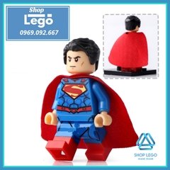 Xếp hình Justice League Wonder Woman - Superman - Cyborg - Flash - Aquaman - Batman Bizzaro Lego Minifigures Xinh X0167