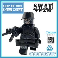 Xếp hình tiểu đội đặc nhiệm cảnh sát 113 phản ứng nhanh Lego Minifigures Swat 1820