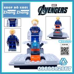 Xếp hình Spider-Man Thor Star-Lord Vision Captain Marvel Thanos Nick Fury Lego Minifigures Hãng Lele 34074