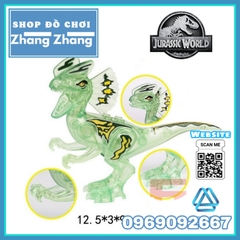 [12cm] Xếp hình khủng long Velociraptor T-Rex Pterosaur Tyrannosaurs
Triceratops Dilophosaurus Lego Minifigures YG77034