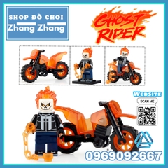 Xếp hình Ghost Rider Red Hood Danny Ketch The Caretaker Robbie Reyes Alejandra Jones Lego Minifigures Kopf KF6120