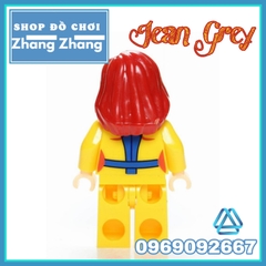 Xếp hình Jean Grey 80s X-men Comics Phượng hoàng lửa Dark Phoenix Siêu anh hùng mới 2020 Lego Minifigures Kopf KF631