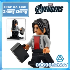 Xếp hình Lego Spider-Man Far From Home Mysterio Peter Parker Nick Fury Happy Hogan Hydro Man Lego Minifigures Xinh X0249