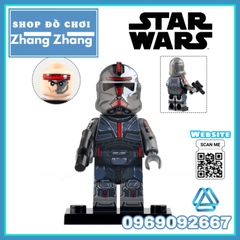 Đồ chơi xếp hình Star Wars gồm Stormtrooper - Sabine Wren - Wrecker Crosshair Vizla Minifigures Xinh X0307