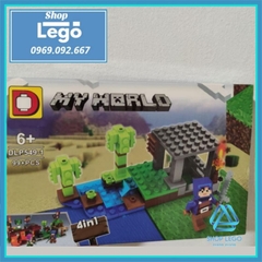 Xếp hình Mineblock mô phỏng Minecraft cho bé lắp ráp My World Lego Minifigures DLP DLP549
