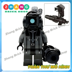 Đồ chơi lắp ráp Skibidi Toilet Heavy Large Cameraman Minifigures KDL833 K2222 [Zhang Brick Shop]